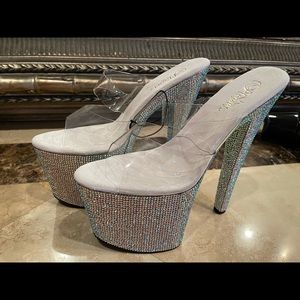New Bejeweled Pleaser Heels Size 11